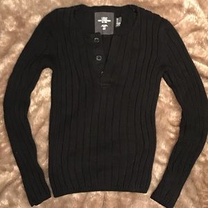 Slim Fit Henley Sweater